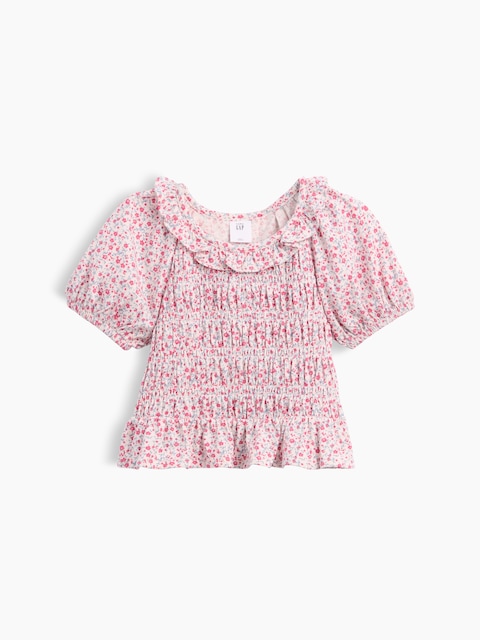 Baby & Toddler Smocked Peplum Top