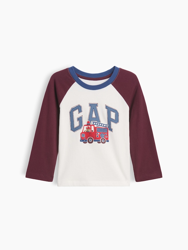 babyGap カラーブロック GAPロゴTシャツ-0