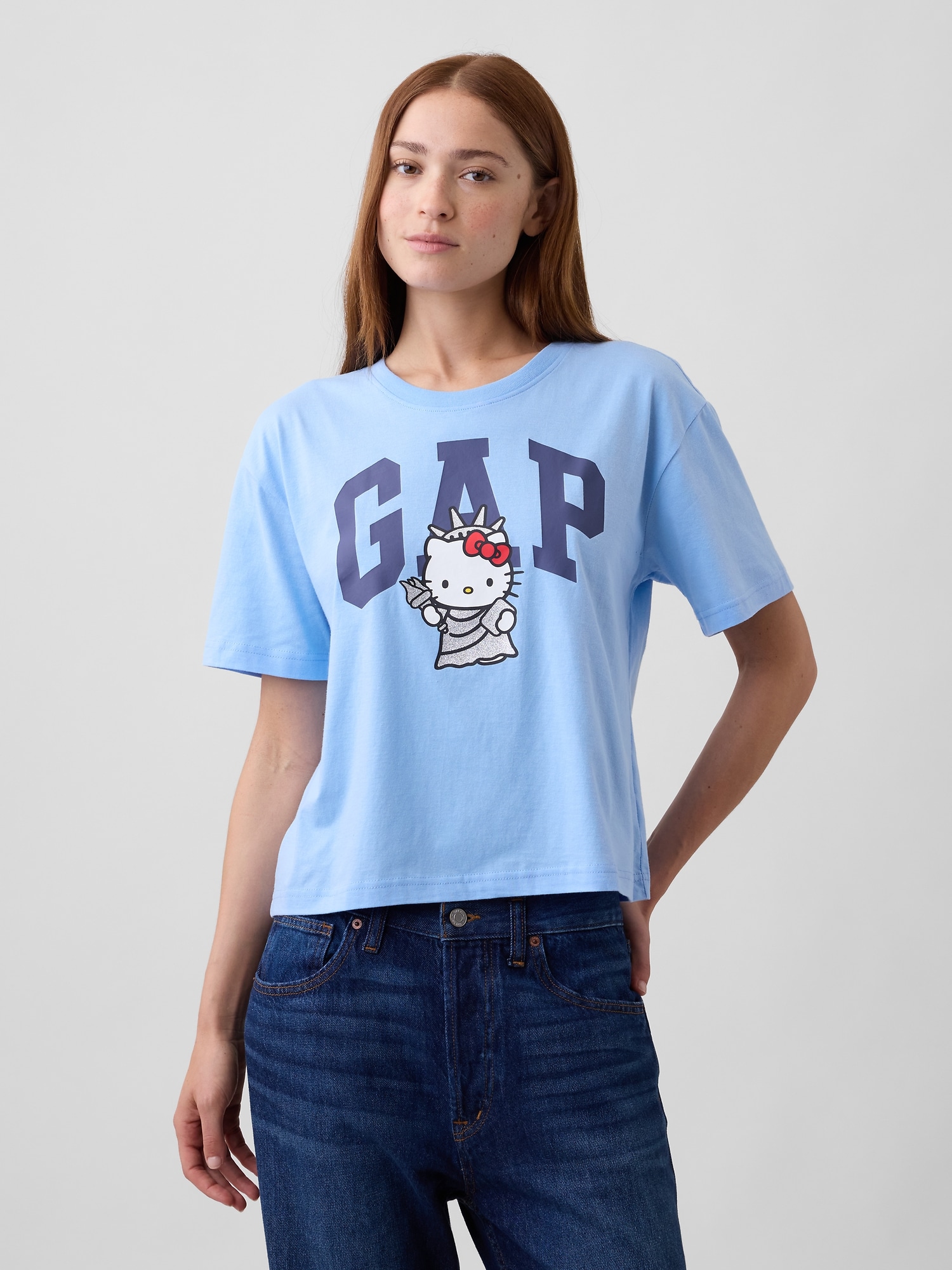 Hello Kitty Relaxed Logo T-Shirt