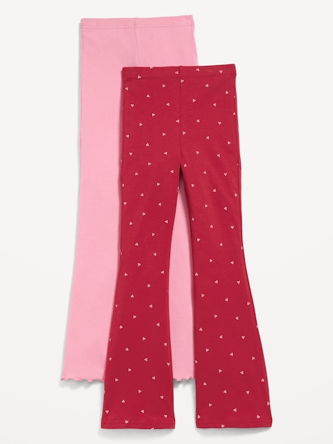 Full-Length Flared Leggings 2-Pack for Girls