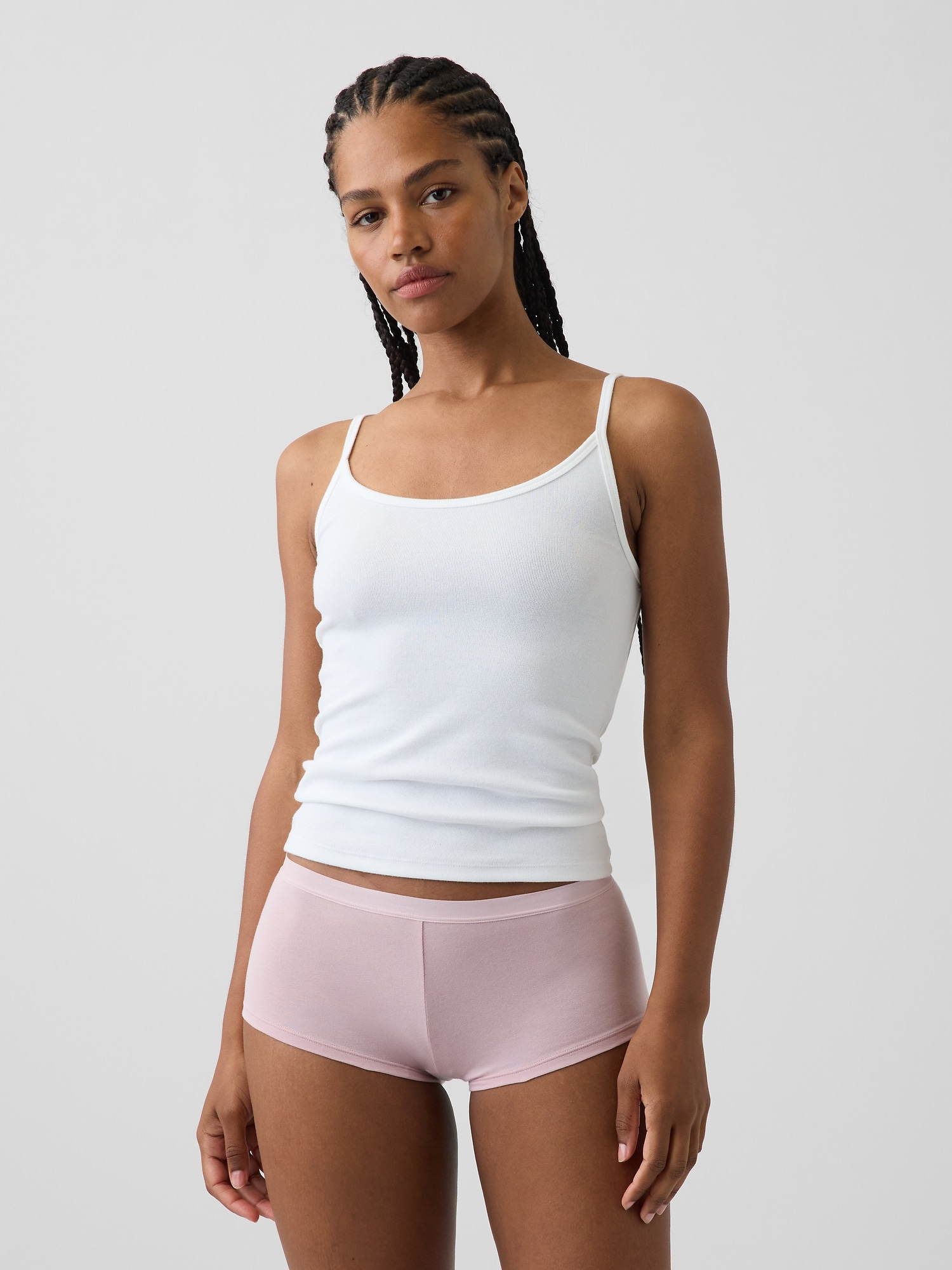 Gap Softest Organic Stretch Cotton Shorty In Primitive Pink