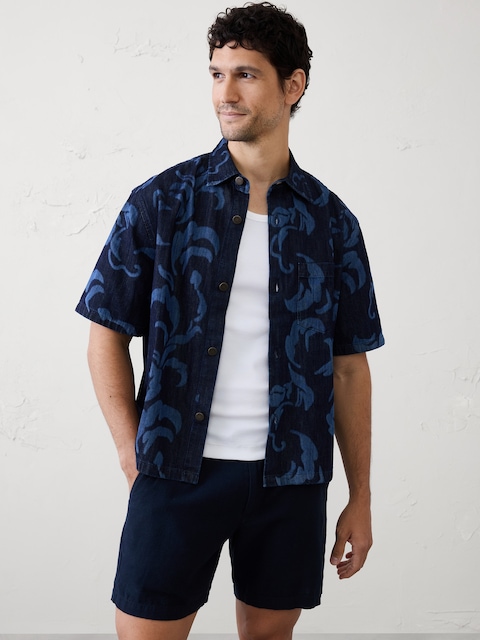 Relaxed-Fit Denim Shirt