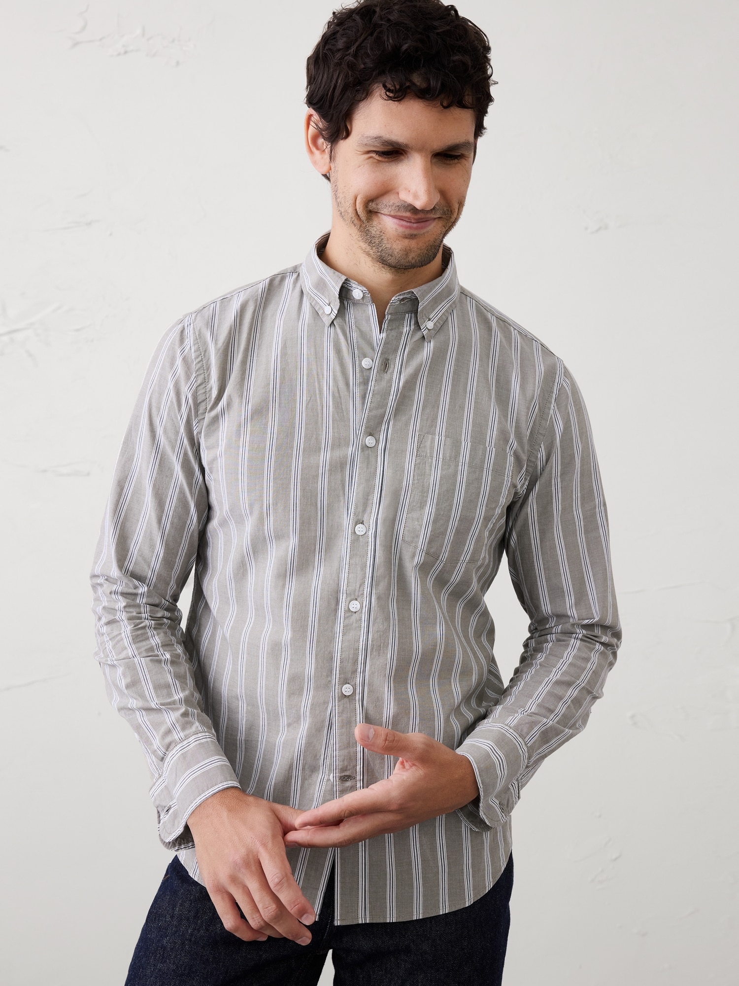 Slim-Fit Softwash Cotton Shirt