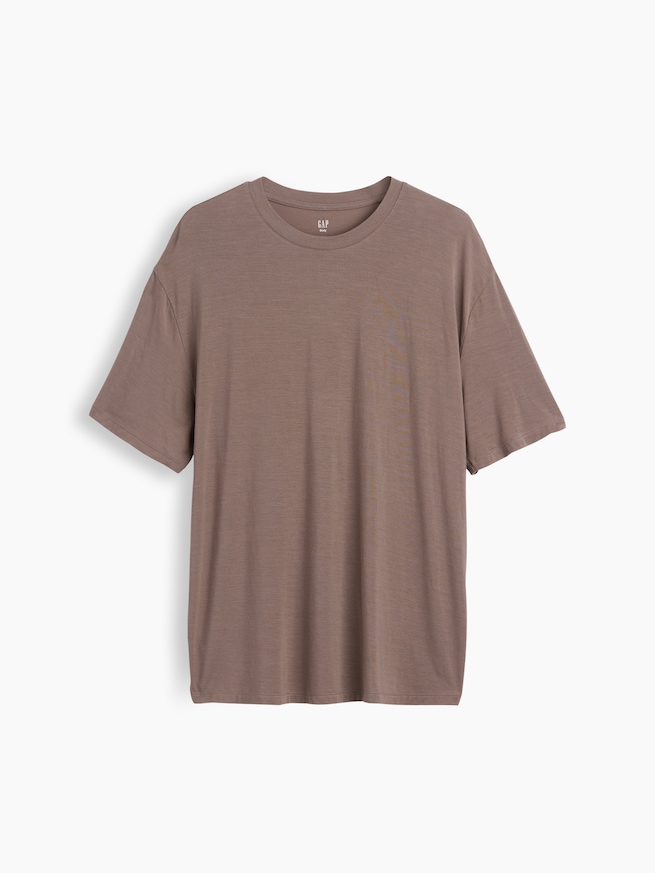 SoftMade ソフトメード モダール オーバーサイズ パジャマTシャツ-4
