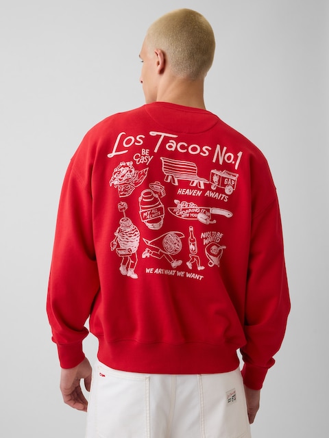 Adult Los Tacos No. 1 Heavyweight French Terry Oversized Sweatshirt