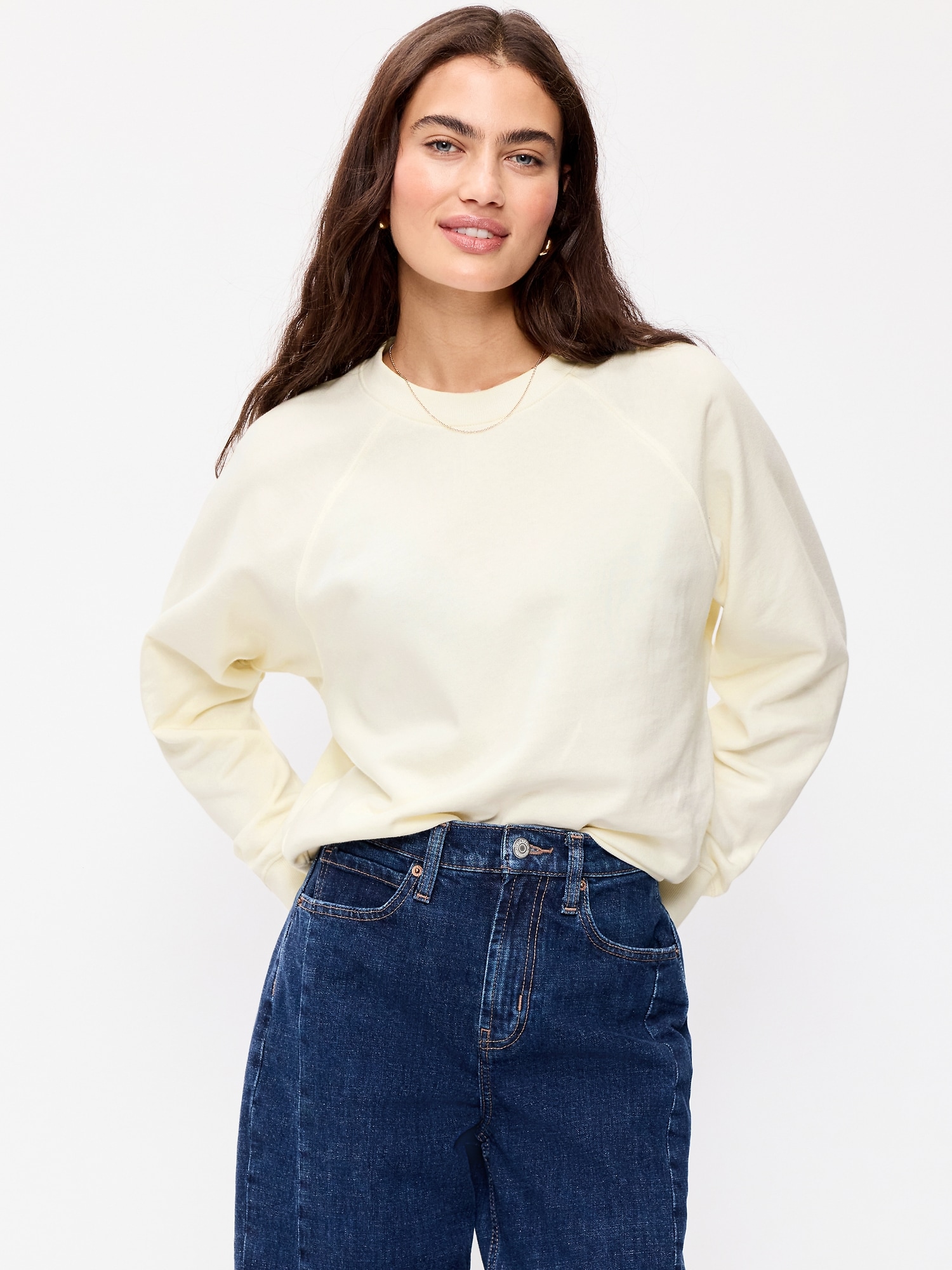 Oversized Raglan Sweatshirt