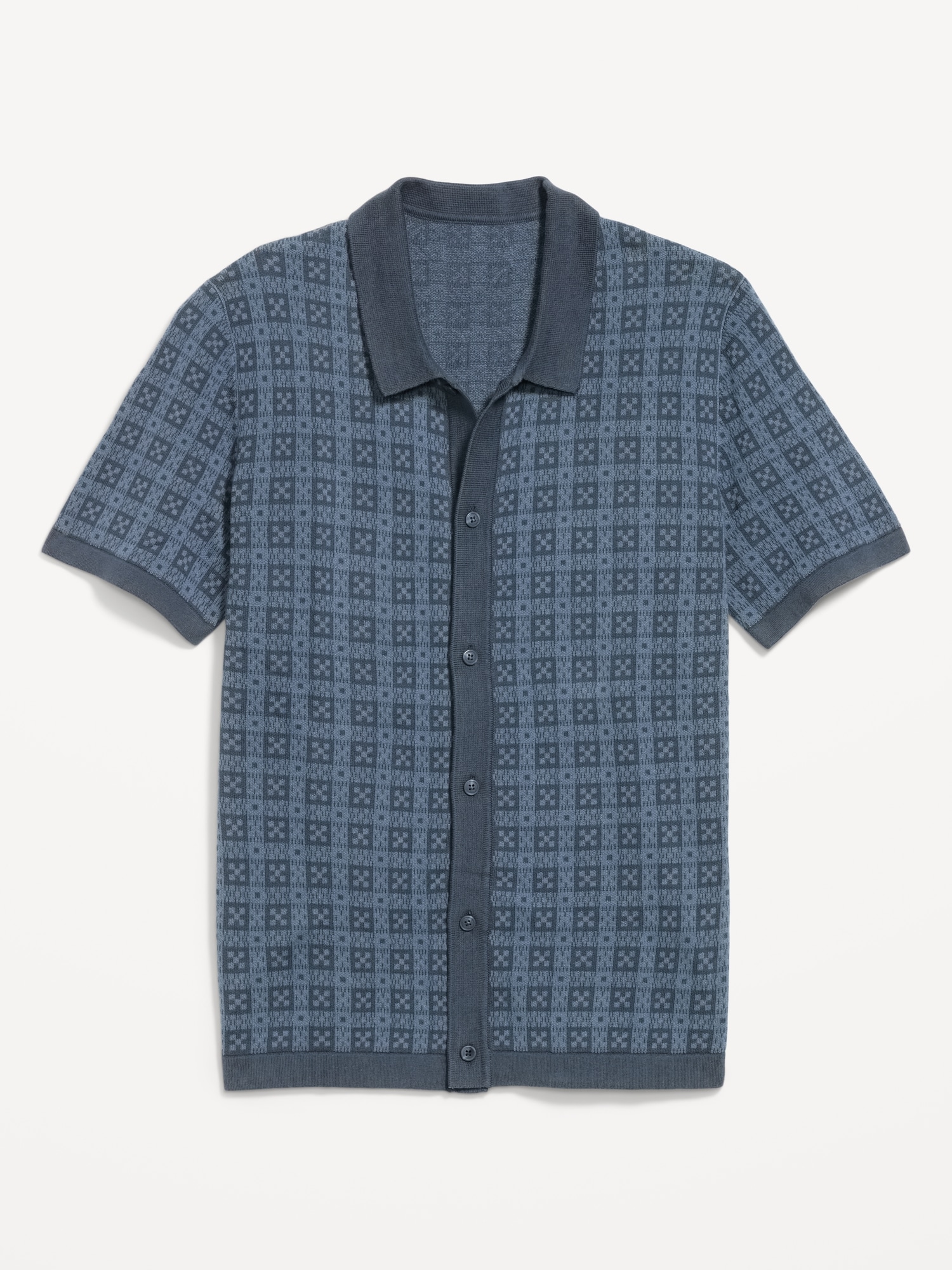 Short-Sleeve Sweater Shirt