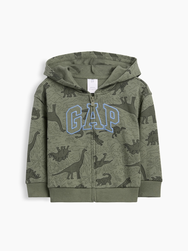 babyGap リラックスフィット フレンチテリーGAPロゴ ジップアップパーカー-1