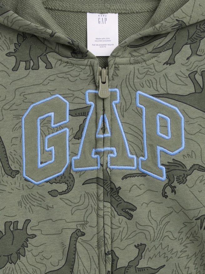 babyGap リラックスフィット フレンチテリーGAPロゴ ジップアップパーカー-3