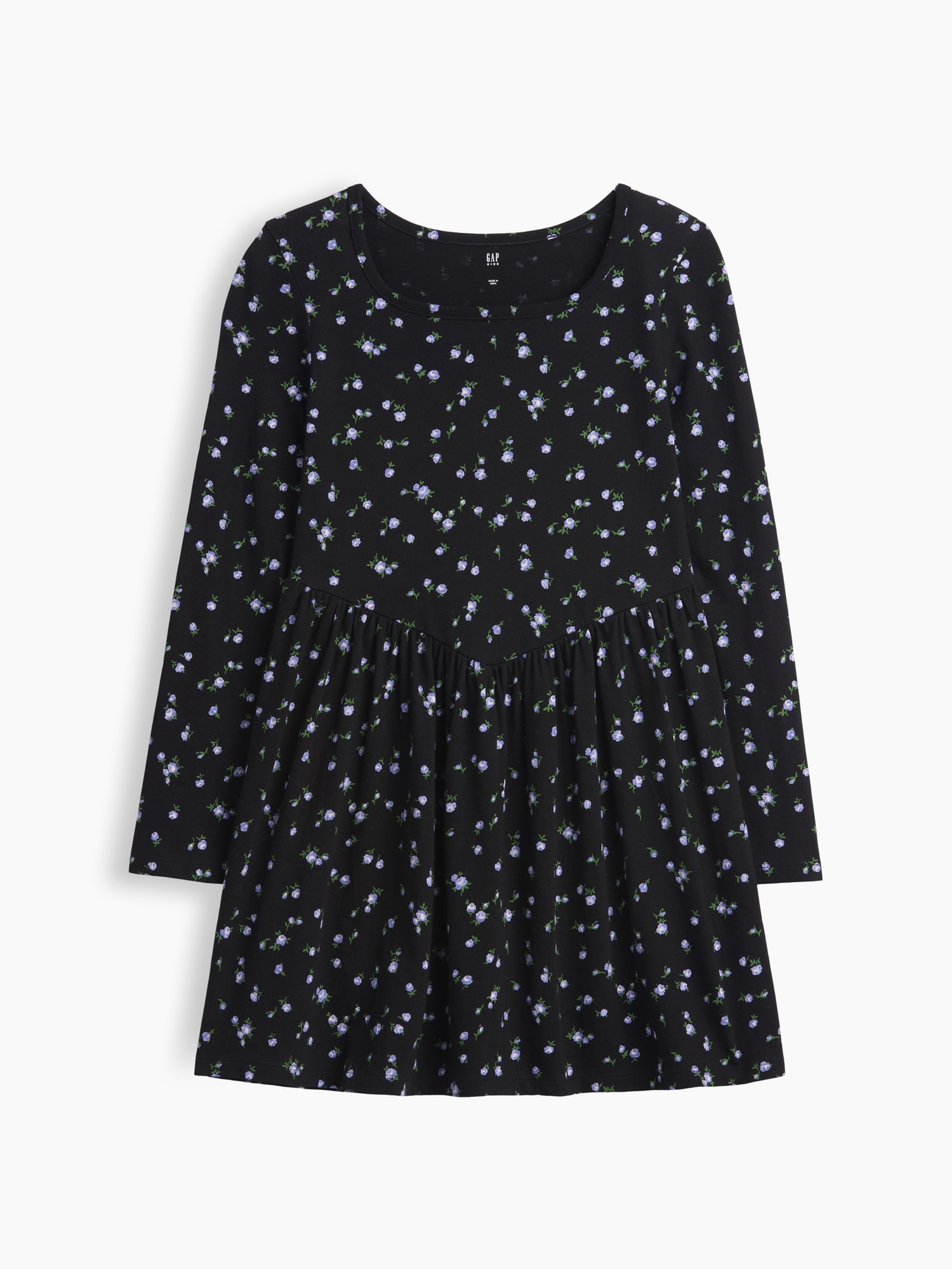 Kids Print Squareneck Dress