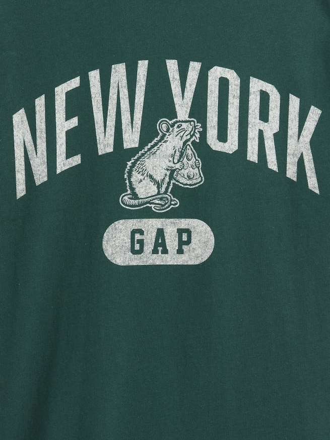 リラックスフィット New York グラフィック リンガーTシャツ (キッズ)-2