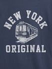 リラックスフィット New York グラフィック リンガーTシャツ (キッズ)-2