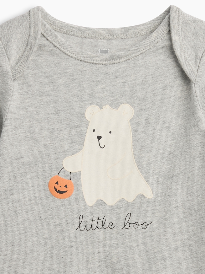 はじめてのお気に入り オーガニックコットン ハロウィン くまさん ボディスーツ (ベビー)-2
