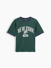 リラックスフィット New York グラフィック リンガーTシャツ (キッズ)-0