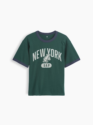 リラックスフィット New York グラフィック リンガーTシャツ (キッズ)