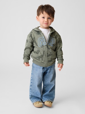 babyGap リラックスフィット フレンチテリーGAPロゴ ジップアップパーカー