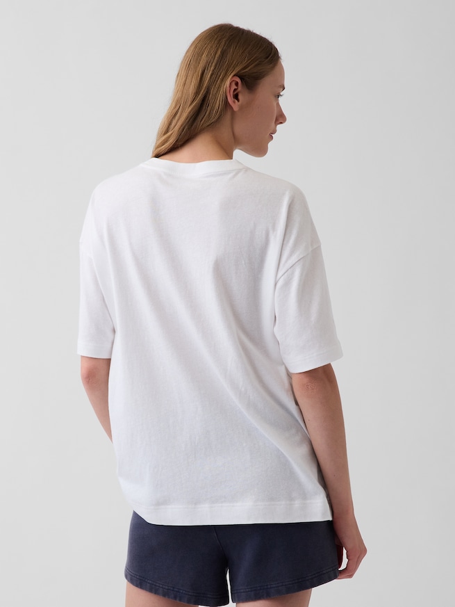 GAP NYCロゴ オーバーサイズTシャツ-2