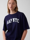 GAP NYCロゴ オーバーサイズTシャツ-3