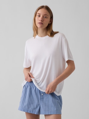 SoftMade ソフトメード モダール オーバーサイズ パジャマTシャツ