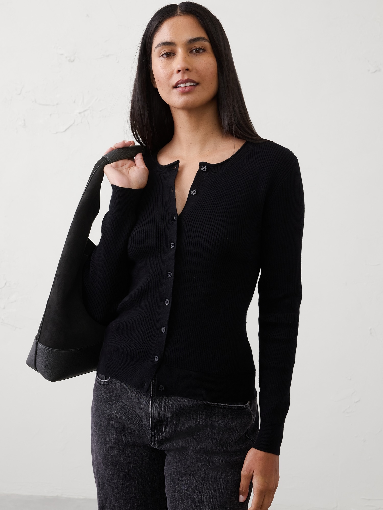 CARDIGAN EN COTON CÔTELÉ