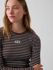 モダン リブ GAPロゴTシャツ-3