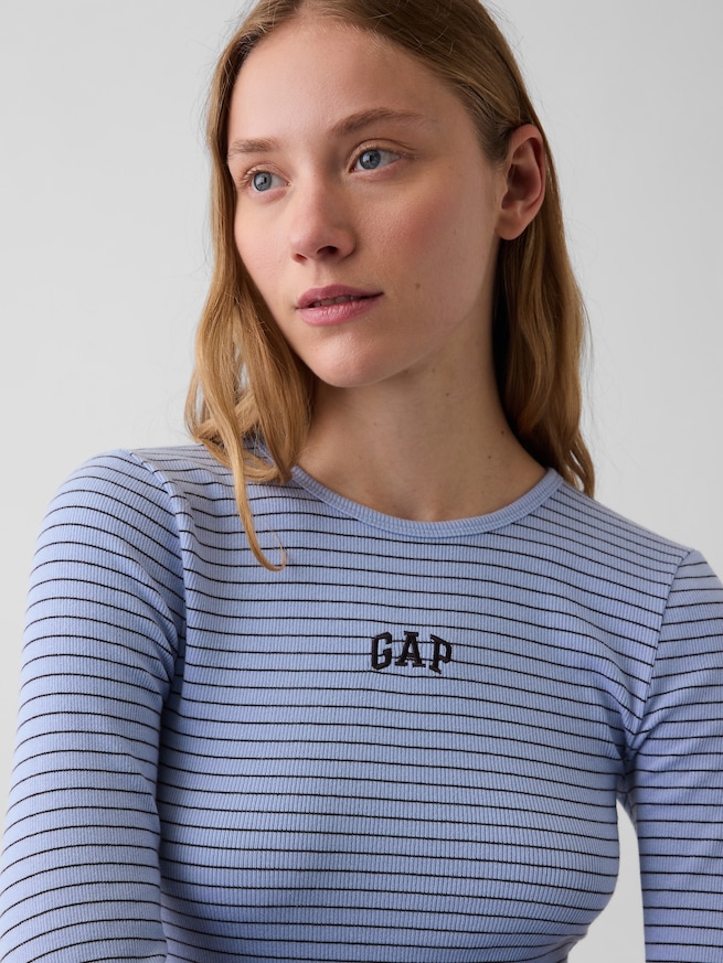 モダン リブ GAPロゴTシャツ-4