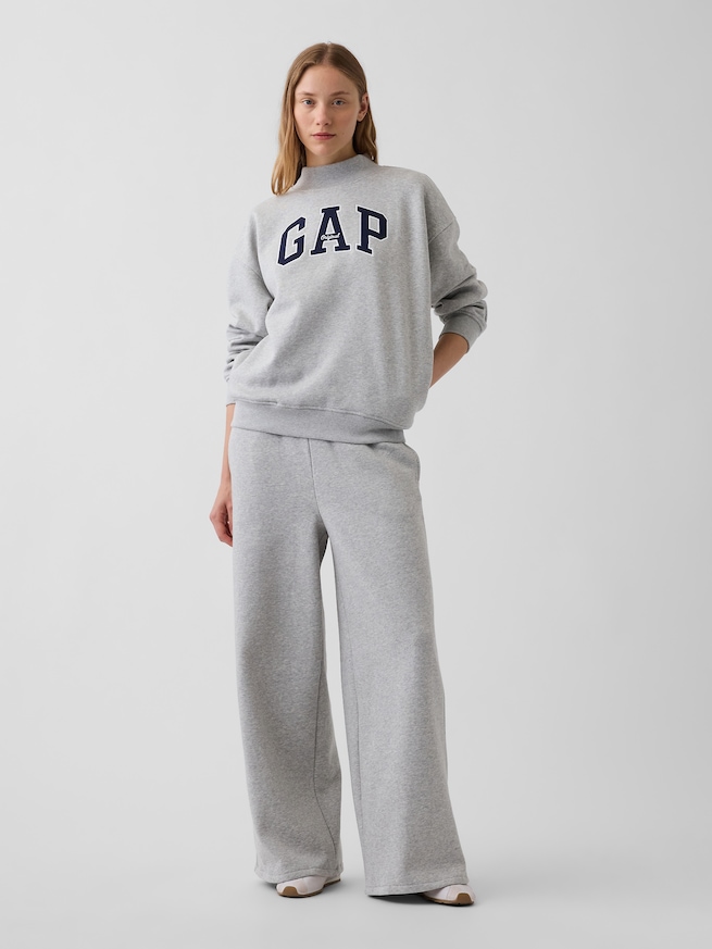 ヴィンテージソフト オーバーサイズ モックネック GAPロゴ スウェットシャツ-5