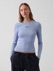 モダン リブ GAPロゴTシャツ-0