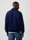 オーバーサイズ GAPロゴ 1/4ジップアップ スウェットシャツ-1