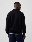 オーバーサイズ GAPロゴ 1/4ジップアップ スウェットシャツ-1