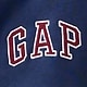 オーバーサイズ GAPロゴ 1/4ジップアップ スウェットシャツ