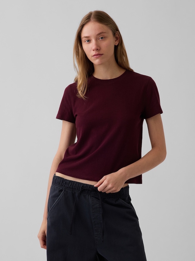 コットン100% オーセンティック シュランケンTシャツ-0