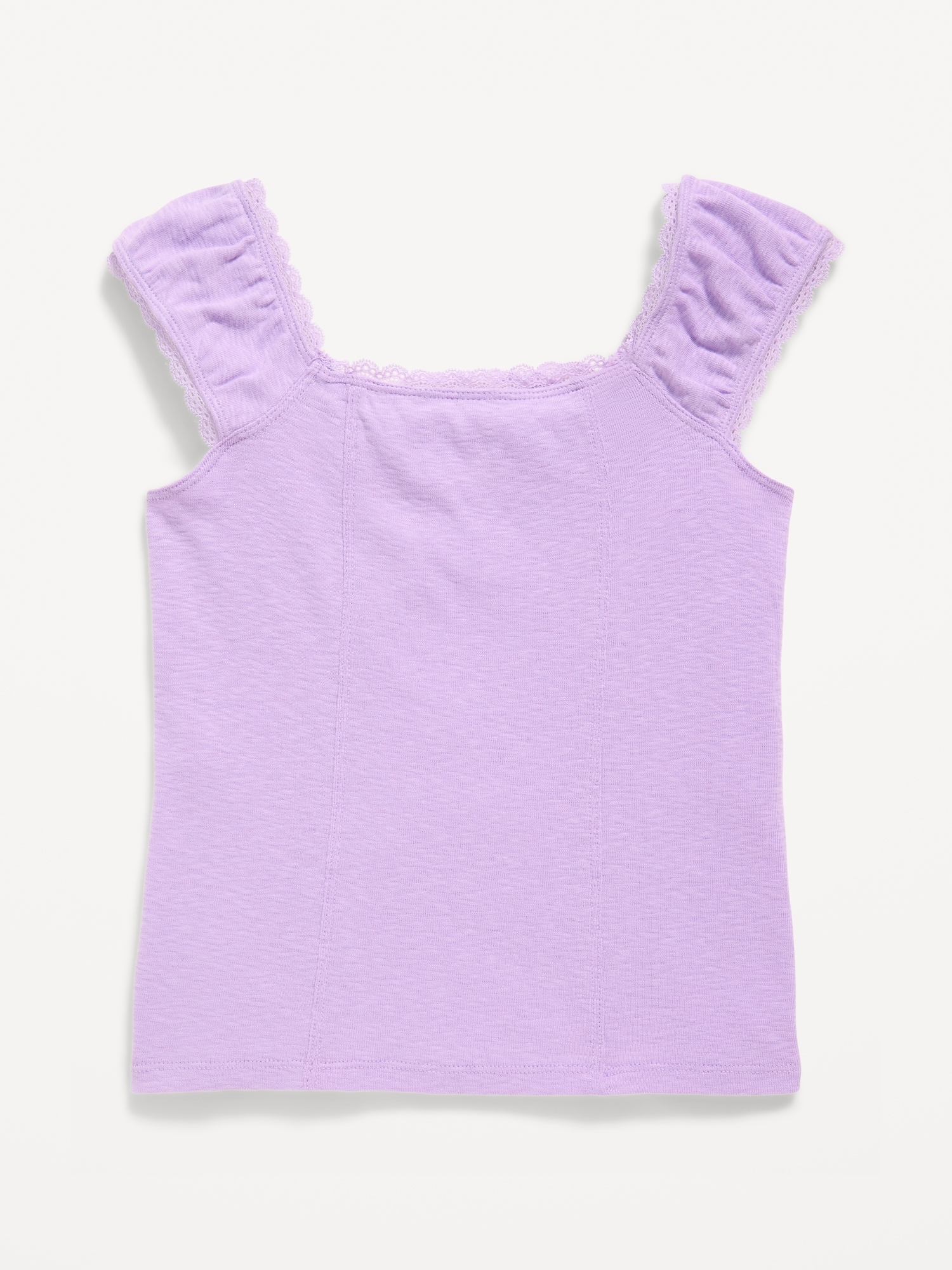 Short-Sleeve Ribbed Top for Girls
