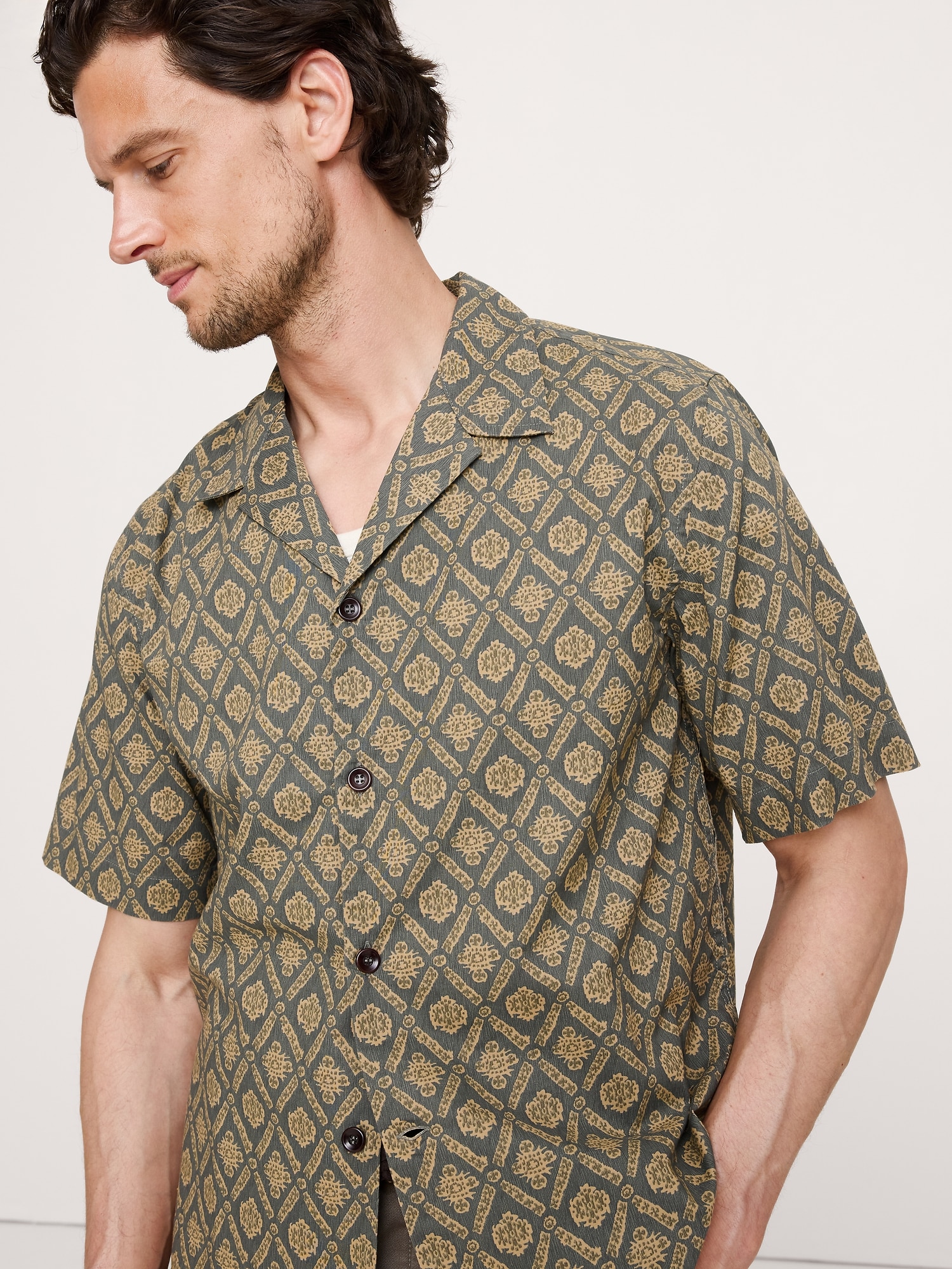 Relaxed-Fit Cotton Poplin Resort Shirt
