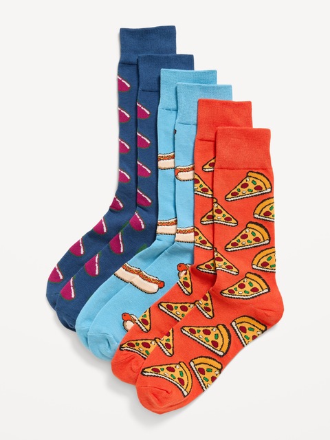 CHAUSSETTES À MOTIF DE FANTAISIE POUR HOMME (PAQUET DE 3 PAIRES)