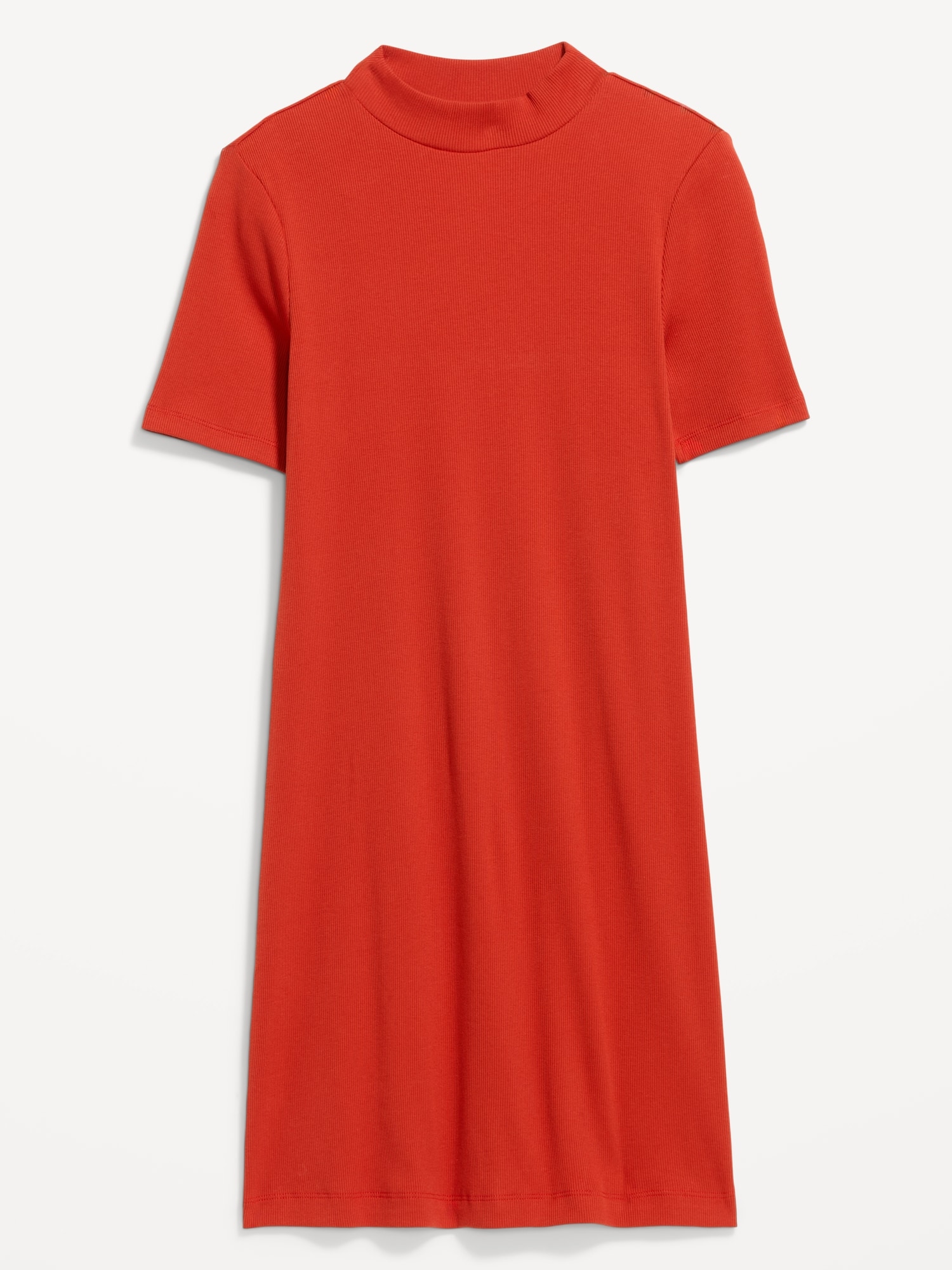 Snug Mock-Neck Bodycon Mini Dress