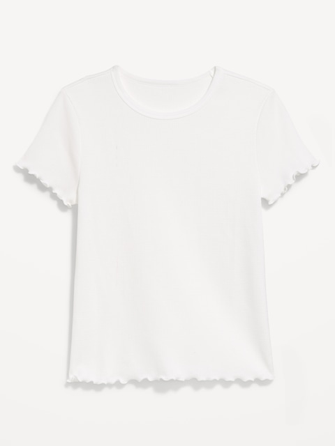 T-SHIRT AJUSTÉ COURT EN TRICOT GAUFRÉ