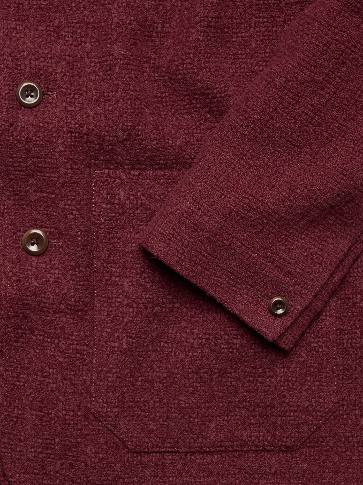 Basketweave Shirt Jacket