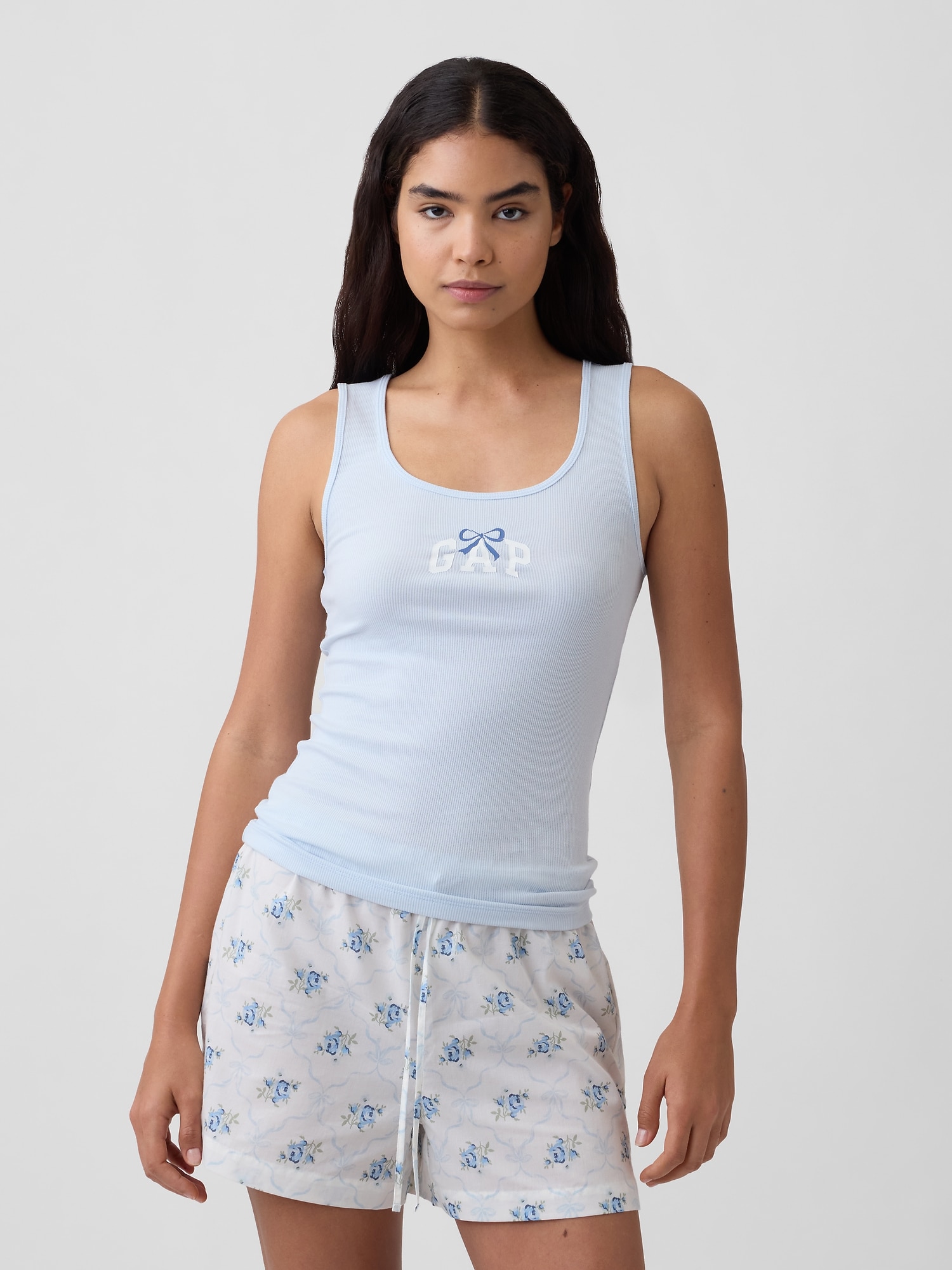 Gap Logo Ribbed Tank Top