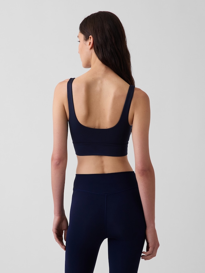 GapFit スムース スクエアネック スポーツブラ-1