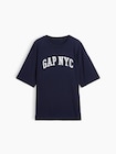 GAP NYCロゴ オーバーサイズTシャツ-4