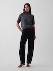 CashSoft カシミヤタッチ 5分袖 モックネックセーター-1
