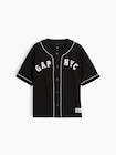 デニム GAP NYCロゴ ベースボールジャージー (キッズ)-0
