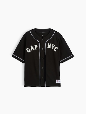 デニム GAP NYCロゴ ベースボールジャージー (キッズ)