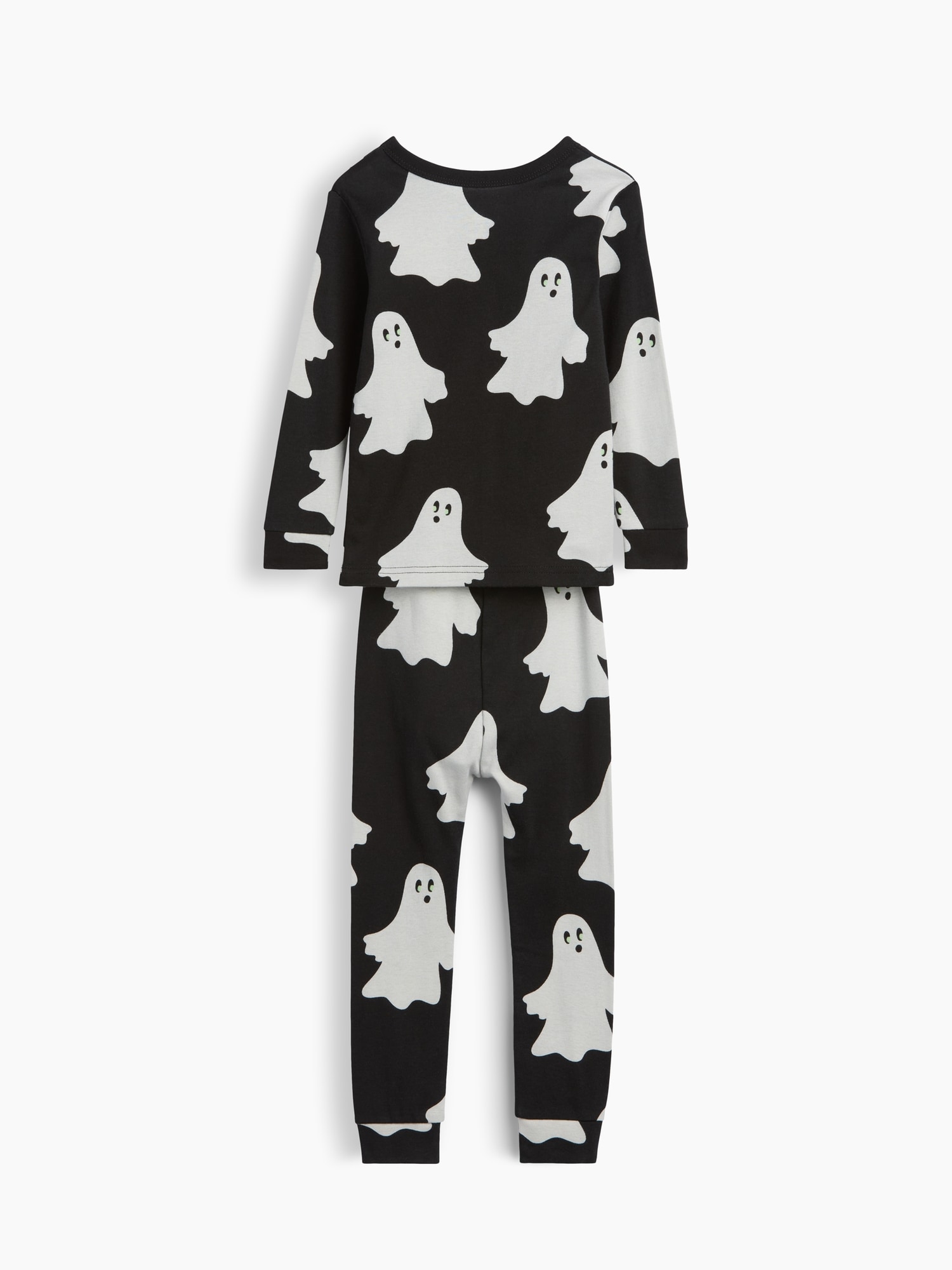 Pyjama en coton biologique brossé à motif de fantômes pour Bébé et Tout-petit