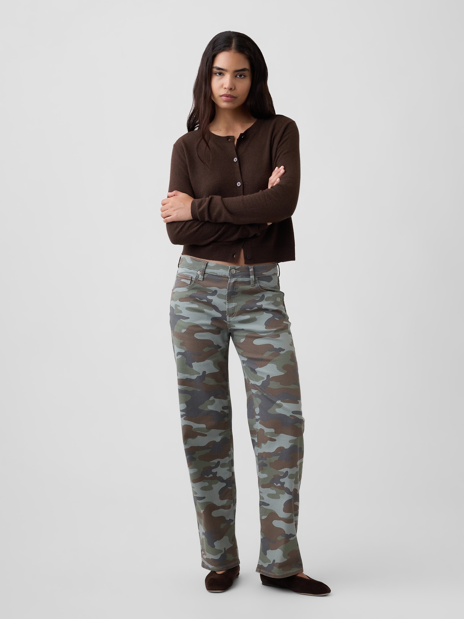 Low Rise Print '90s Loose Jeans