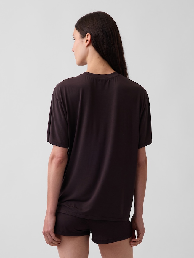 SoftMade ソフトメード モダール オーバーサイズ パジャマTシャツ-1