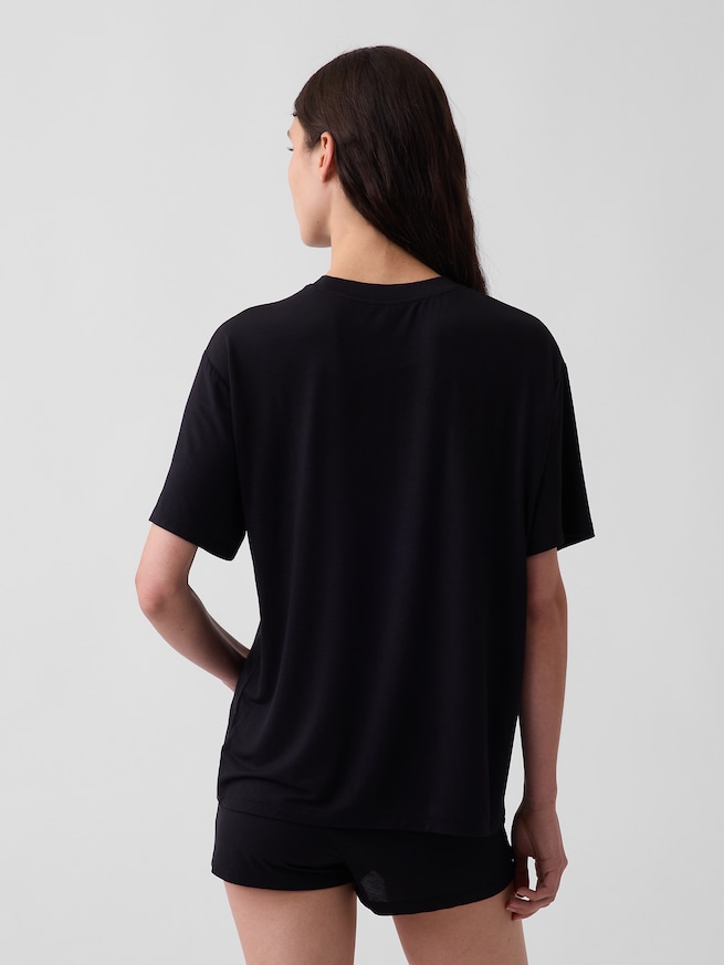 SoftMade ソフトメード モダール オーバーサイズ パジャマTシャツ-1