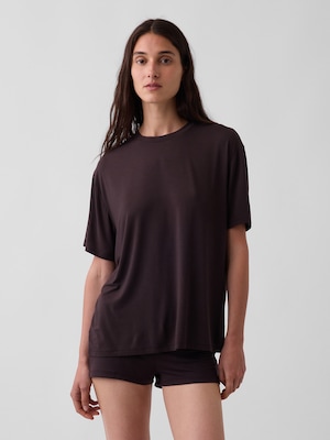 SoftMade ソフトメード モダール オーバーサイズ パジャマTシャツ