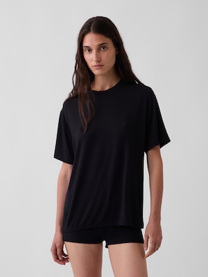 SoftMade ソフトメード モダール オーバーサイズ パジャマTシャツ